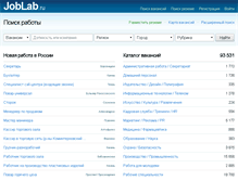 Tablet Screenshot of joblab.ru
